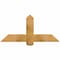 Ekena Millwork Eugene Rough Sawn Timber Gable Bracket, Western Red Cedar, 48"W x 22"H x 4"D x 6"F, 11/12 Pitch GBW048X22X0406EUG00RWR - alternate 1